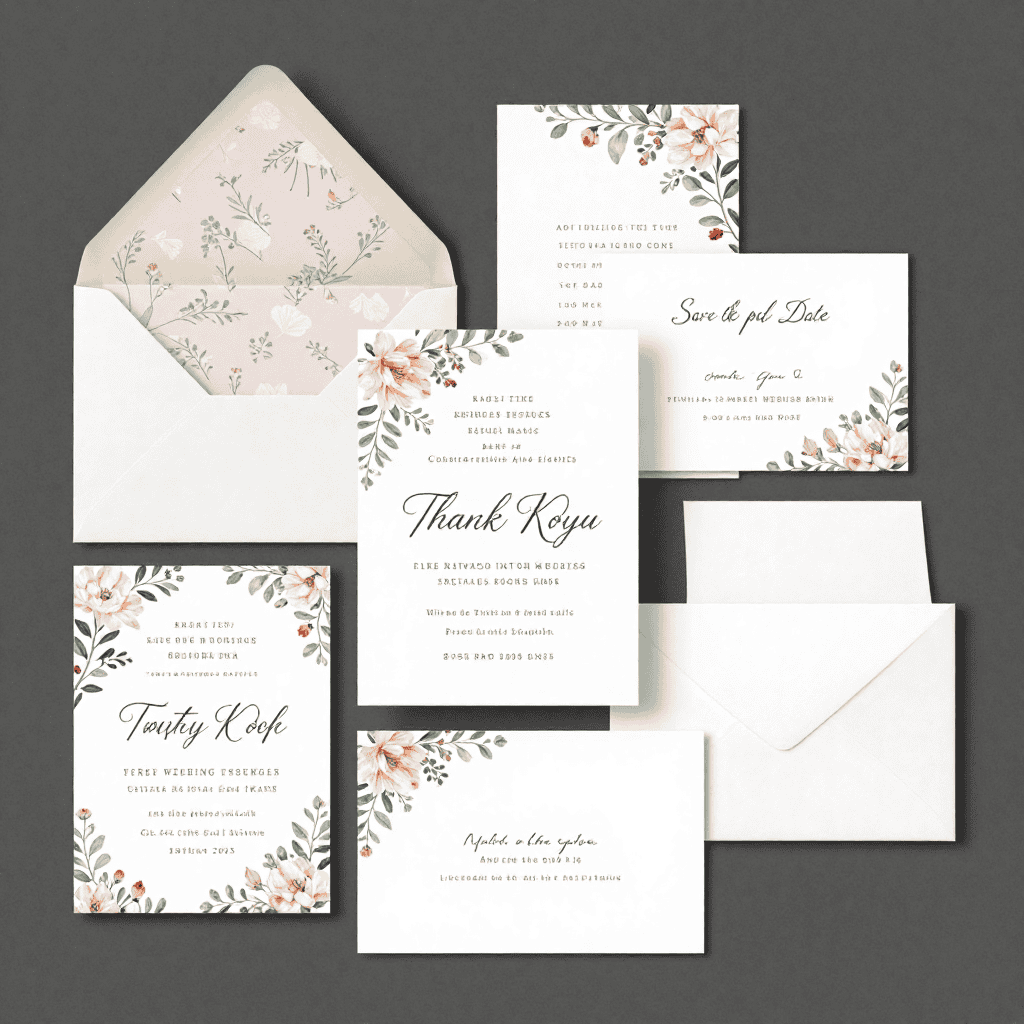 Wedding invitation suite